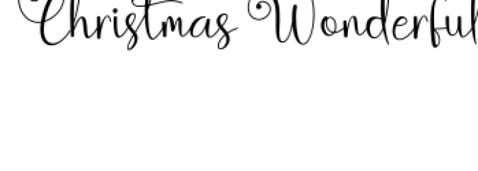 Christmas Wonderful Font Preview
