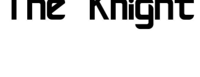 The Knight Font Preview