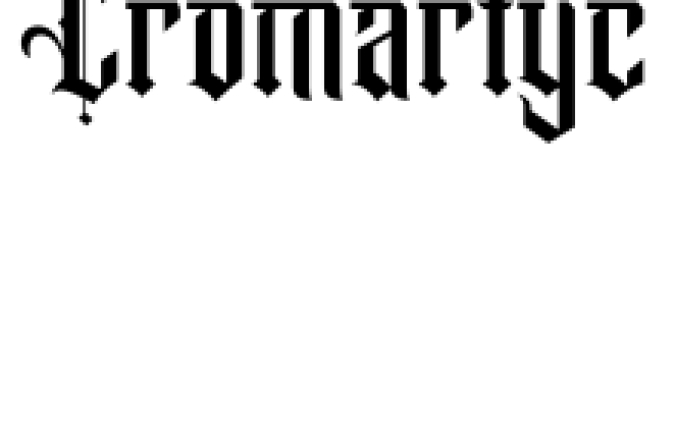 Cromartyc Font Preview