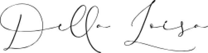 Della Loisa Font Preview