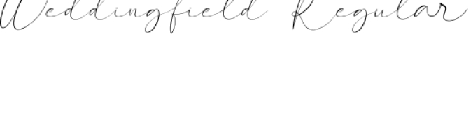 Weddingfield Font Preview