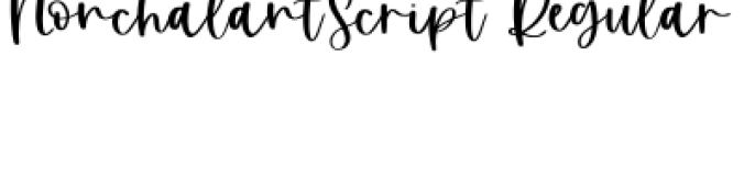 Nonchalant Script Font Preview