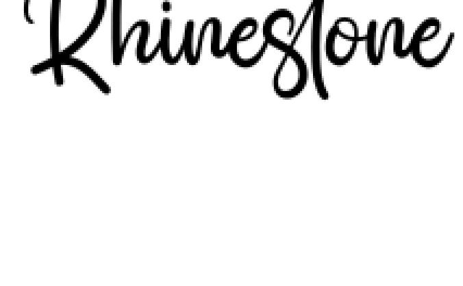 Rhinestone Font Preview