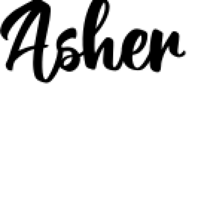 Asher Font Preview