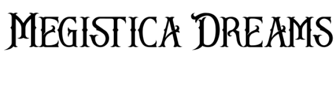 Megistica Dreams Font Preview