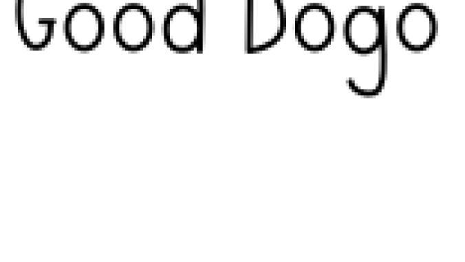 Good Dogo Font Preview