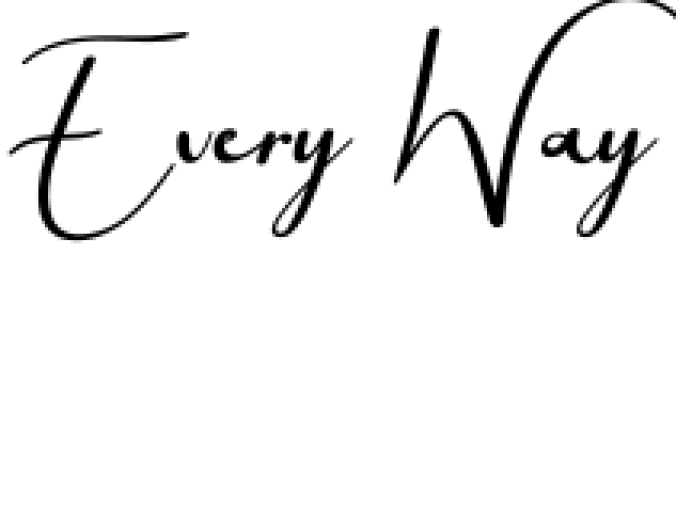 Every Way Font Preview
