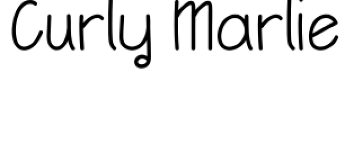 Curly Marlie Font Preview