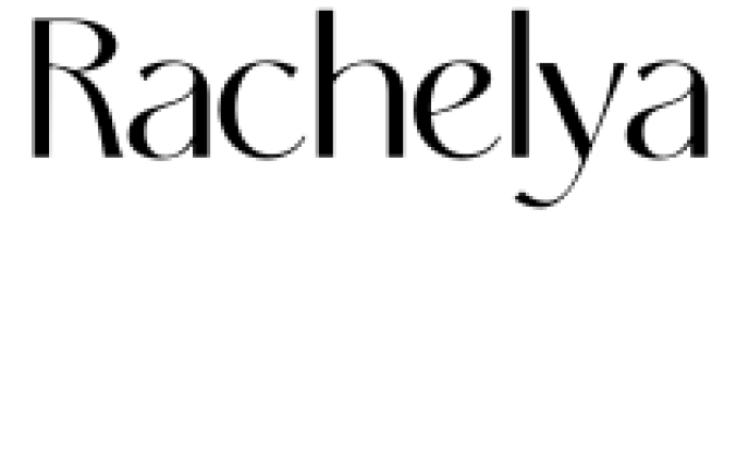 Rachelya Font Preview