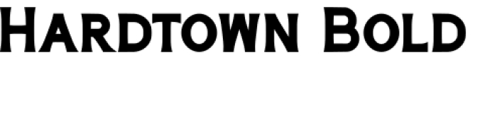 Hardtown Font Preview