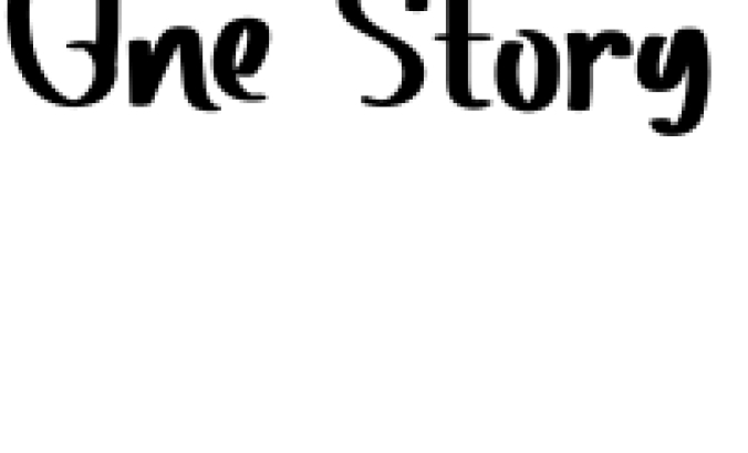 One Story Font Preview
