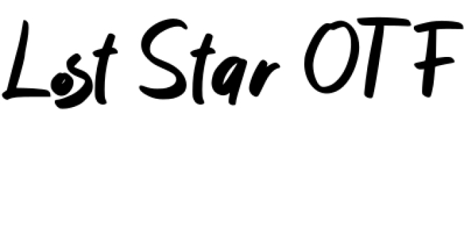 Lost Star Font Preview