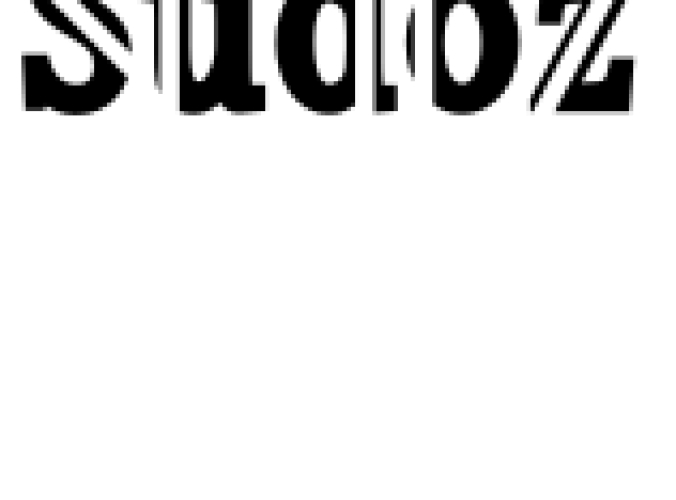 Sudoz Font Preview