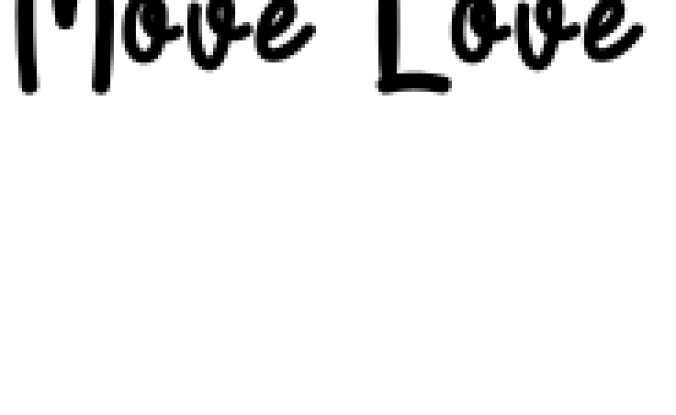 Move Love Font Preview