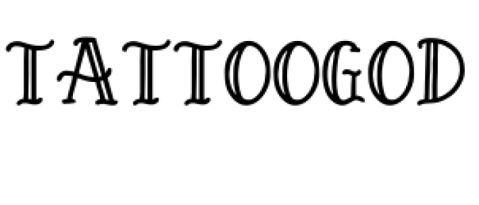 Tattoo God Font Preview
