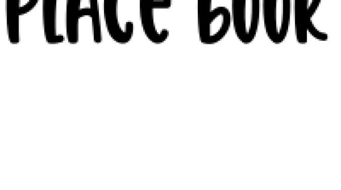 Place Book Font Preview