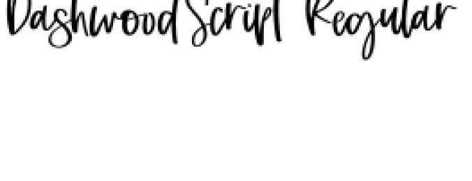 Dashwood Script Font Preview
