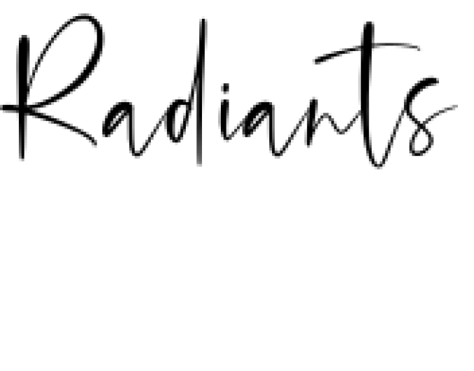 Radiants Font Preview