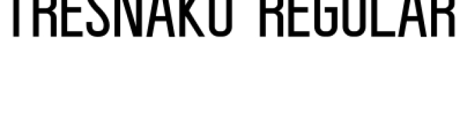 Tresnaku Font Preview