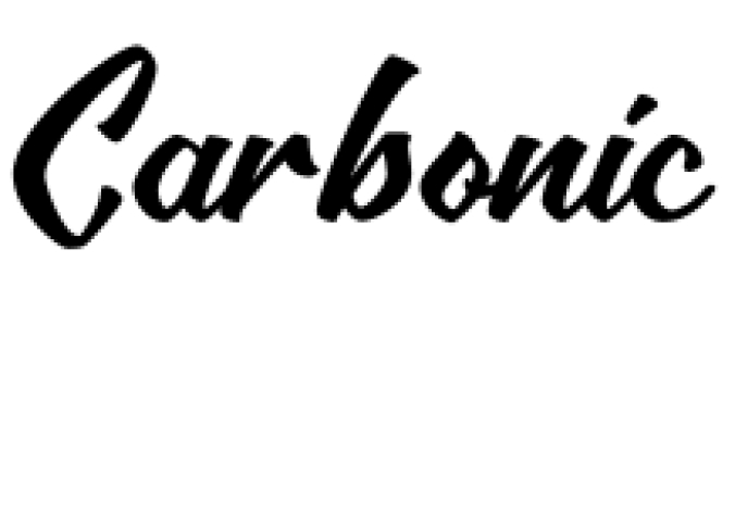 Carbonic Font Preview