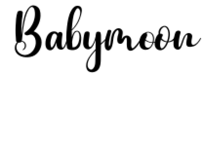 Babymoon Font Preview