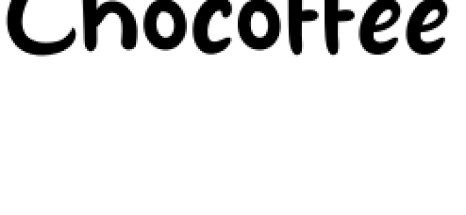 Chocoffee Font Preview