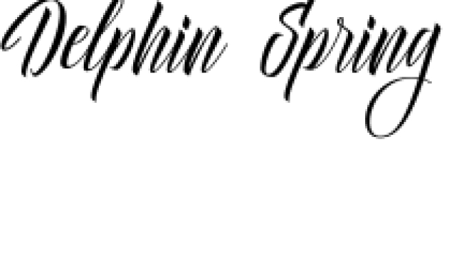Delphin Spring Font Preview