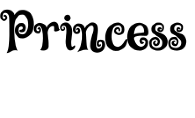 Princess Font Preview