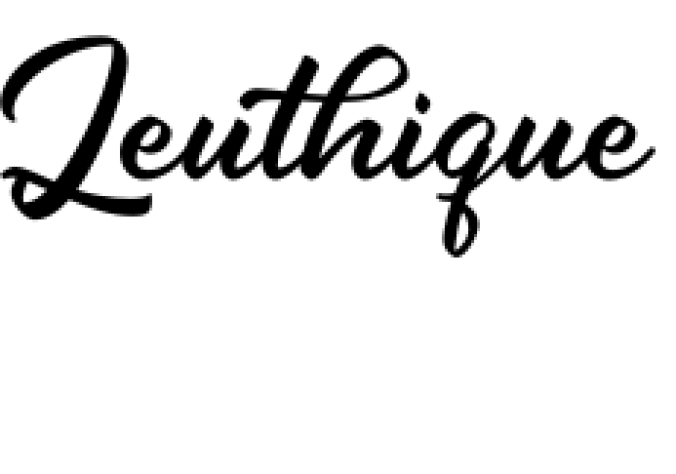 Leuthique Font Preview