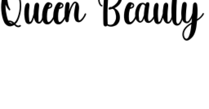 Queen Beauty Font Preview