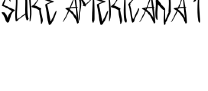 Sure Americana Font Preview