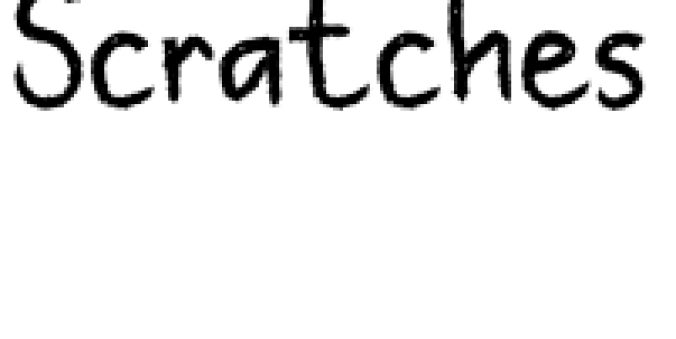 Scratches Font Preview