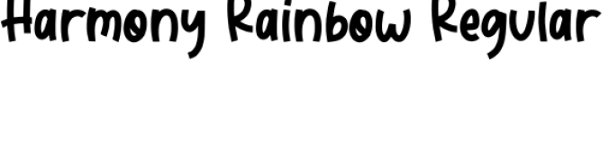 Harmony Rainbow Font Preview