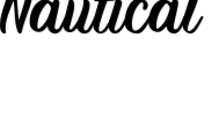 Nautical Font Preview
