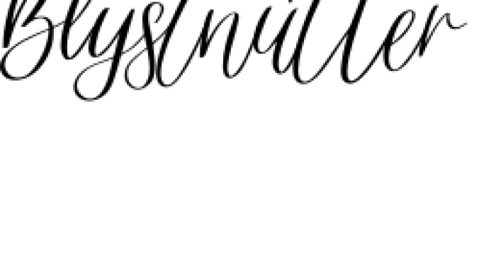 Blystnutter Font Preview