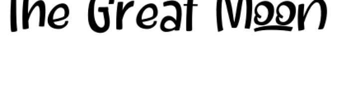 The Great Moon Font Preview