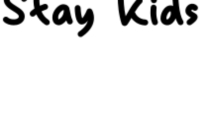 Stay Kids Font Preview