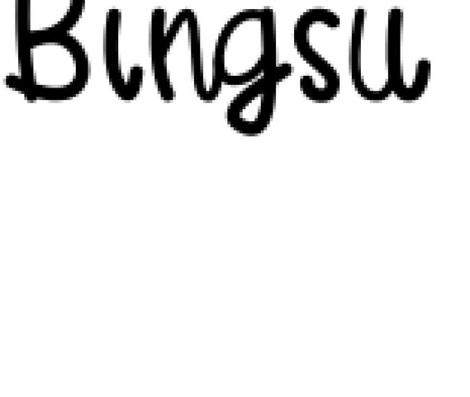 Bingsu Font Preview