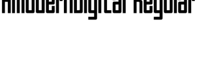 A Modern Digital Font Preview