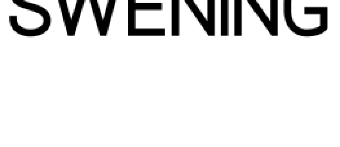 Swening Font Preview