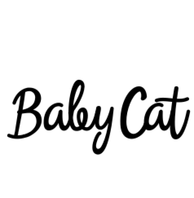 Baby Cat Font Preview