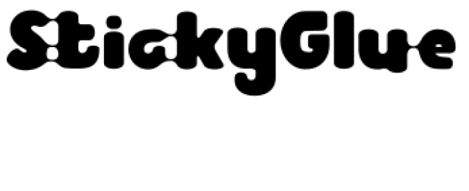 Sticky Glue Font Preview