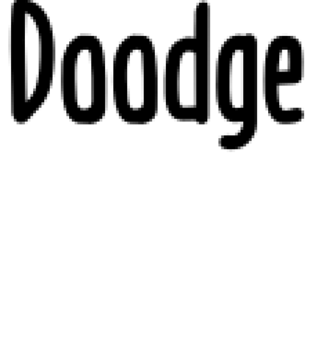 Doodge Font Preview