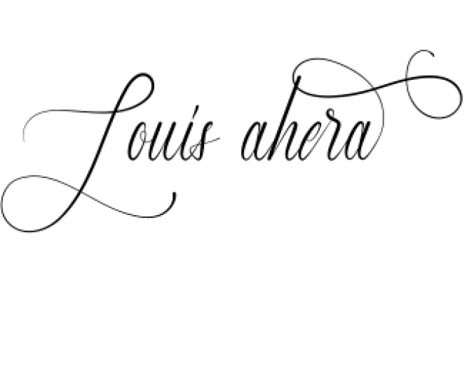Louis Ahera Font Preview