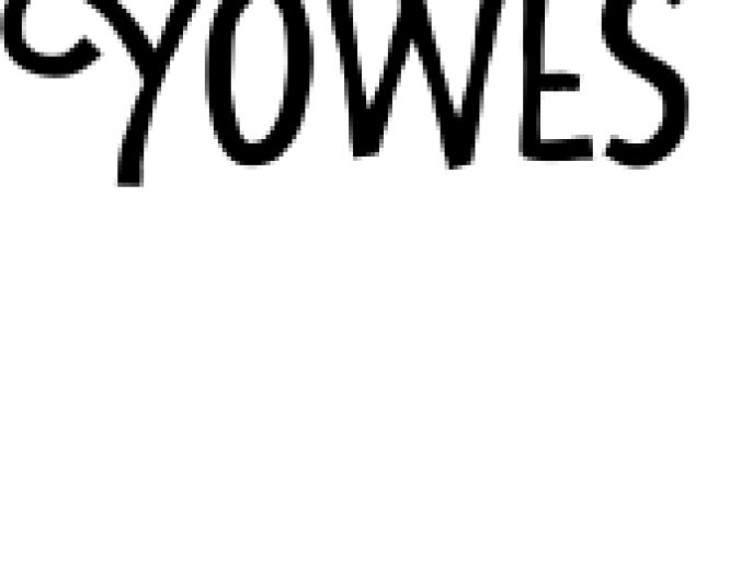 Yowes Font Preview