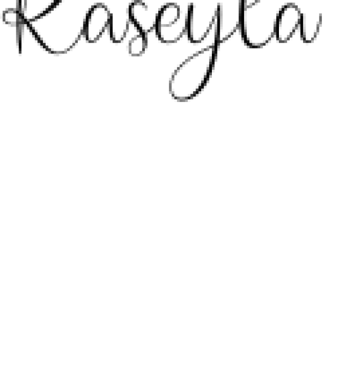 Raseyla Font Preview