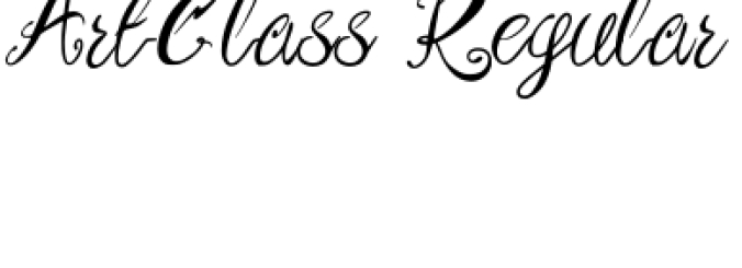 Art Class Font Preview