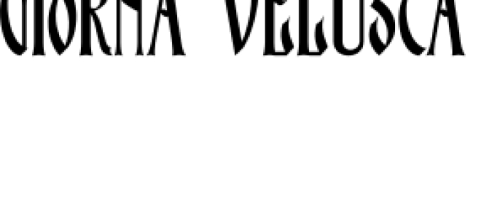 Giorna Velusca Font Preview