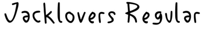 Jacklovers Font Preview