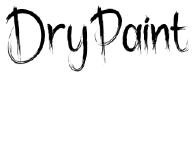 Dry Paint Font Preview